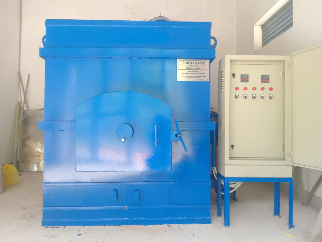 Lò đốt rác thải y tế tại Bát Xát